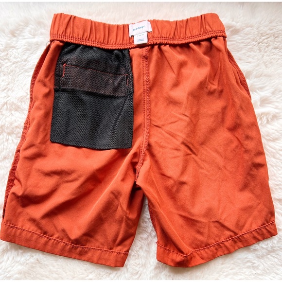 COPY - EUC Old Navy Boys Shorts Swim Trunks Size S 6-7 Burnt Orange With Mesh P… - Picture 2 of 5